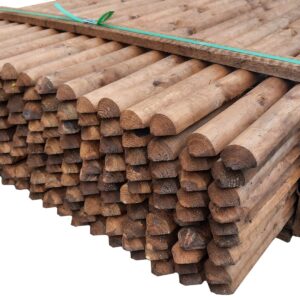 <p>Robuste halbrunde Zaunlatte – perfekt für langlebige Gartenprojekte</p>