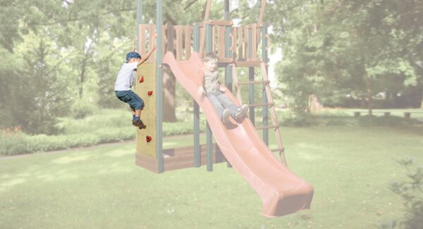 Tabaluga Kletterwand mit 5 Steinen