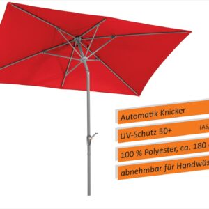 Rechteck-Sonnenschirm Porto 300x200/6cm