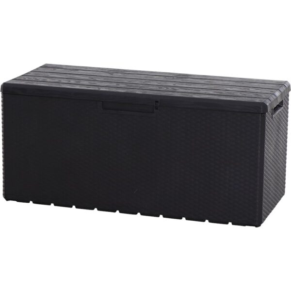 Kissenbox Portofino, Rattan, anthrazit