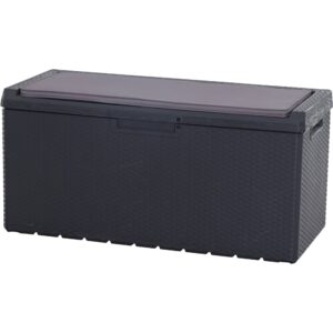 Kissenbox Portofino, Rattan, anthrazit