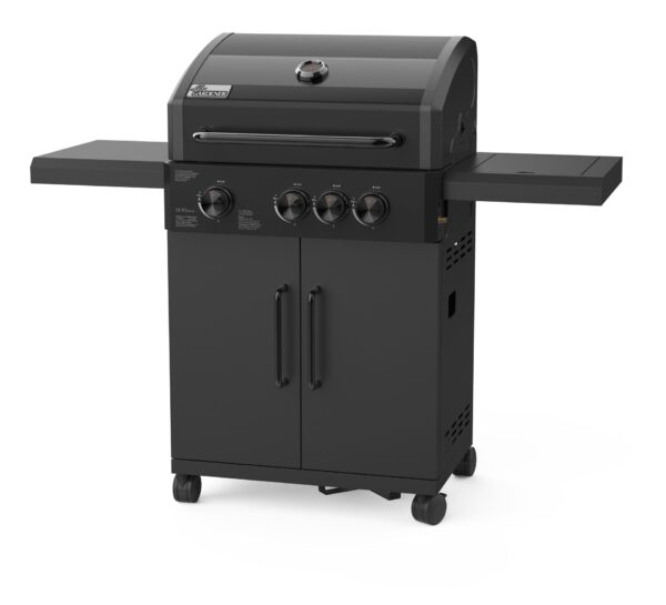 Gasgrill Minnesota 3, Seitenkocher, schwarz