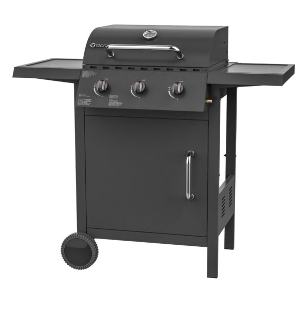 tepro Gasgrill Tulsa, 3 Brenner, schwarz