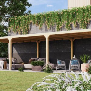 Pavillon Cubus 3,2x3,2x2,35m, naturbelassen