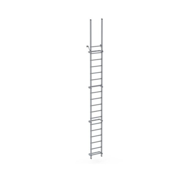 Altrex Everest Steigleiter - Fassadenleiter ohne Rückenschutz Steighöhe 5.42 - 5.69 m