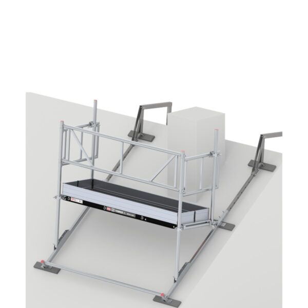 Altrex Kamingerüst - Dachgerüst, 0.75 x 1.85 m Einzel, mit Holzplattform