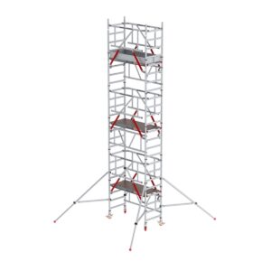 Altrex MiTower PLUS mit Fiber-Deck®-Plattform und Safe-Quick® Geländern Arbeitshöhe bis 6,2m
