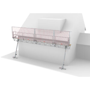Altrex Modulare Dreieckbühne (MTB) mit Dachrandsicherung  Länge 7 m/Plattformhöhe 3-5 m