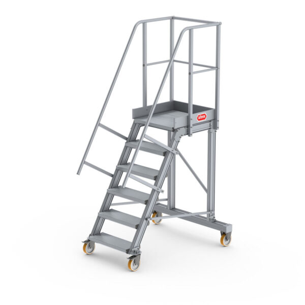 Altrex Podesttreppe fahrbar 60°, Stufenbreite: 60 cm 6 Stufen