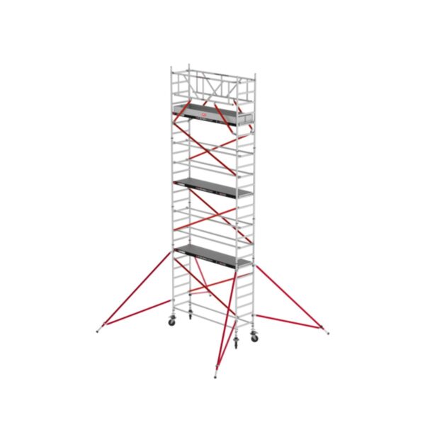 Altrex RS TOWER 51 - Aluminium Fahrgerüst 0.75 x 2.45 m Holz-Plattformen, Arbeitshöhe bis 8,2m