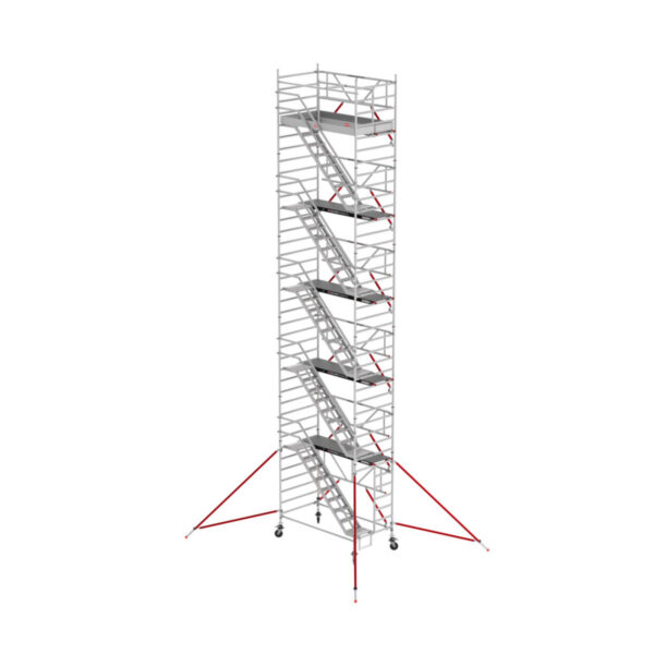 Altrex RS TOWER 53-S Treppengerüst - 1.35 x 1.85 m HolzPlattform, Arbeitshöhe bis 12,2m
