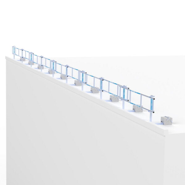 ASC Group SGS Slim - Dachrandsicherung für Flachdach  Komplettset 27m