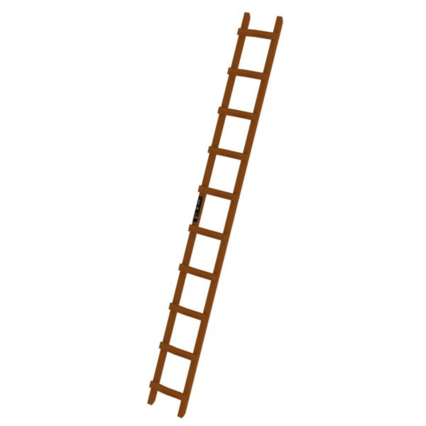 Günzburger Steigtechnik Dachleiter Holz 10 Sprossen