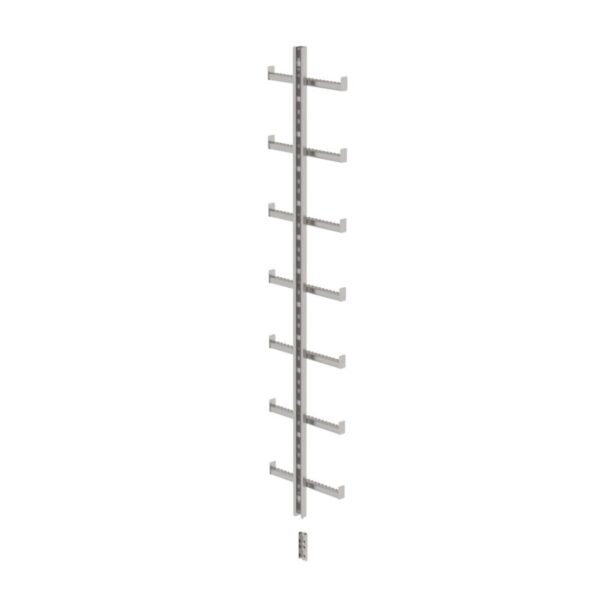 Günzburger Steigtechnik Einholmleiter Edelstahl V4A (1.4571) Länge 1,96m