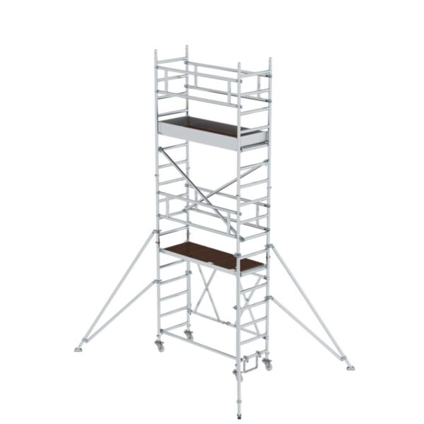 Günzburger Steigtechnik Klappgerüst 0,75 x 1,80 m mit Ausleger Plattformhöhe 4,04 m