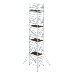 Günzburger Steigtechnik Klappgerüst 1,35 x 1,80 m mit Ausleger Plattformhöhe 9,08 m