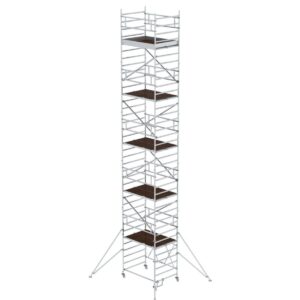 Günzburger Steigtechnik Klappgerüst 1,35 x 1,80 m mit Ausleger Plattformhöhe 9,92 m