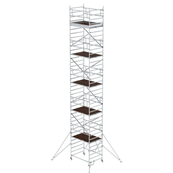 Günzburger Steigtechnik Klappgerüst 1,35 x 1,80 m mit Ausleger Plattformhöhe 9,92 m