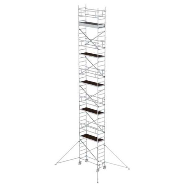 Günzburger Steigtechnik Rollgerüst 0,75 x 1,80 m mit Ausleger Plattformhöhe 10,35 m