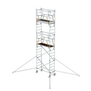Günzburger Steigtechnik Rollgerüst SG 0,75 x 1,80 m mit Ausleger Plattformhöhe 5,59 m