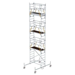 Günzburger Steigtechnik Rollgerüst SG 0,75 x 1,80 m mit Fahrbalken Plattformhöhe 6,62 m
