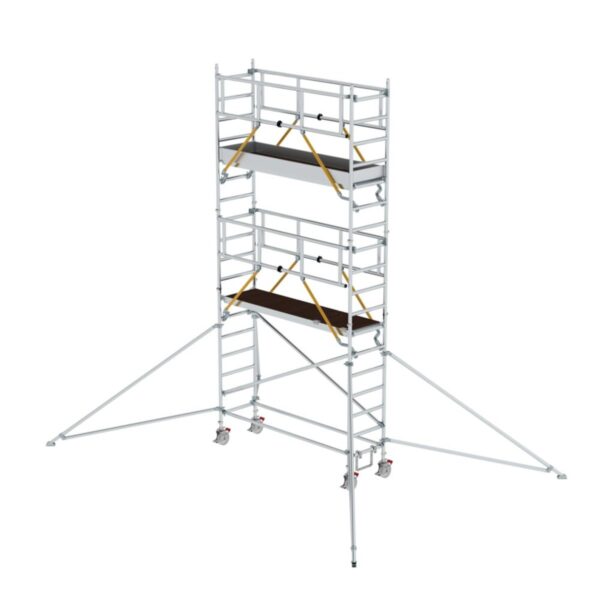 Günzburger Steigtechnik Rollgerüst SG 0,75 x 2,45 m mit Ausleger Plattformhöhe 4,47 m