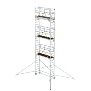 Günzburger Steigtechnik Rollgerüst SG 0,75 x 2,45 m mit Ausleger Plattformhöhe 7,55 m