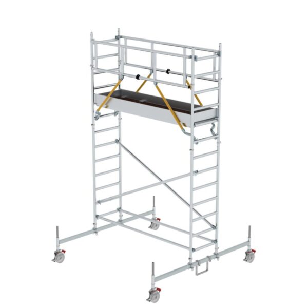 Günzburger Steigtechnik Rollgerüst SG 0,75 x 2,45 m mit Fahrbalken Plattformhöhe 3,26 m