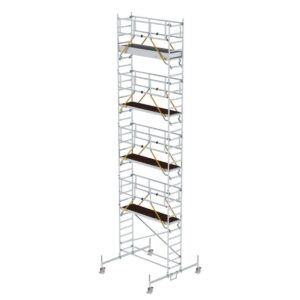 Günzburger Steigtechnik Rollgerüst SG 0,75 x 2,45 m mit Fahrbalken Plattformhöhe 8,58 m