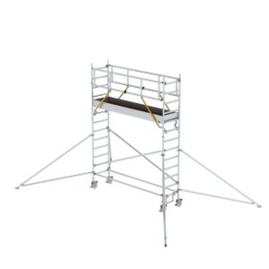 Günzburger Steigtechnik Rollgerüst SG 0,75 x 3,0 m mit Ausleger Plattformhöhe 3,07 m