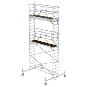 Günzburger Steigtechnik Rollgerüst SG 0,75 x 3,0 m mit Fahrbalken Plattformhöhe 5,78 m