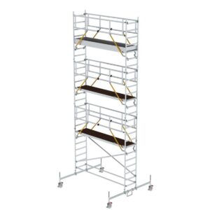 Günzburger Steigtechnik Rollgerüst SG 0,75 x 3,0 m mit Fahrbalken Plattformhöhe 6,62 m