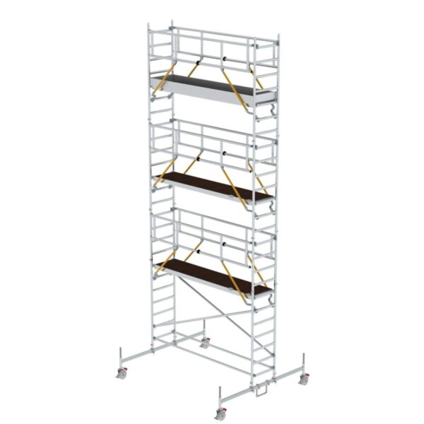 Günzburger Steigtechnik Rollgerüst SG 0,75 x 3,0 m mit Fahrbalken Plattformhöhe 6,62 m