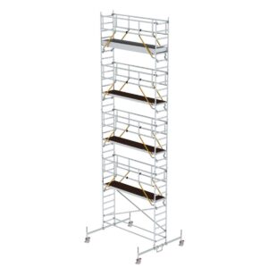 Günzburger Steigtechnik Rollgerüst SG 0,75 x 3,0 m mit Fahrbalken Plattformhöhe 8,58 m