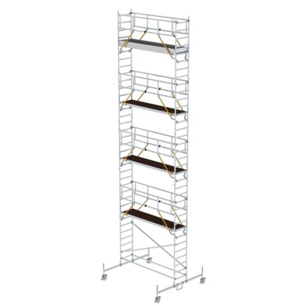 Günzburger Steigtechnik Rollgerüst SG 0,75 x 3,0 m mit Fahrbalken Plattformhöhe 9,70 m