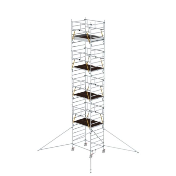 Günzburger Steigtechnik Rollgerüst SG 1,35 x 1,80 m mit Ausleger & Doppel-Plattform Plattformhöhe 8,39 m