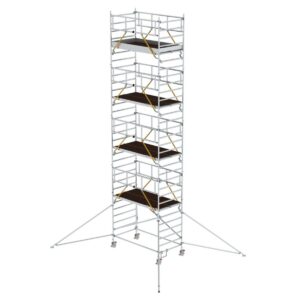 Günzburger Steigtechnik Rollgerüst SG 1,35 x 2,45 m mit Ausleger & Doppel-Plattform Plattformhöhe 8,39 m