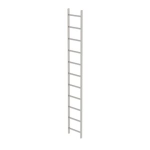 Günzburger Steigtechnik Schachtleiter Edelstahl V4A 400mm Lichte Weite 11 Sprossen