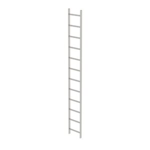 Günzburger Steigtechnik Schachtleiter Edelstahl V4A 400mm Lichte Weite 12 Sprossen