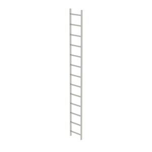 Günzburger Steigtechnik Schachtleiter Edelstahl V4A 400mm Lichte Weite 13 Sprossen