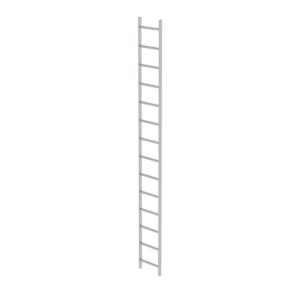 Günzburger Steigtechnik Schachtleiter Edelstahl V4A 400mm Lichte Weite 14 Sprossen