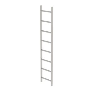 Günzburger Steigtechnik Schachtleiter Edelstahl V4A 400mm Lichte Weite 8 Sprossen