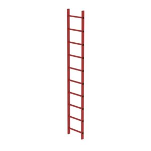Günzburger Steigtechnik Schachtleiter GFK 400mm Lichte Weite 10 Sprossen