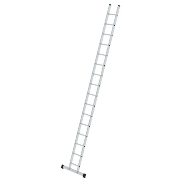 Günzburger Steigtechnik Sprossen-Anlegeleiter 350 mm breit mit Standard-Traverse 16 Sprossen