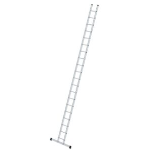 Günzburger Steigtechnik Sprossen-Anlegeleiter 350 mm breit mit Standard-Traverse 20 Sprossen
