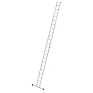 Günzburger Steigtechnik Sprossen-Anlegeleiter 350 mm breit mit Standard-Traverse 22 Sprossen