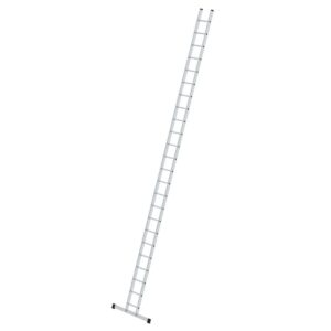 Günzburger Steigtechnik Sprossen-Anlegeleiter 350 mm breit mit Standard-Traverse 24 Sprossen