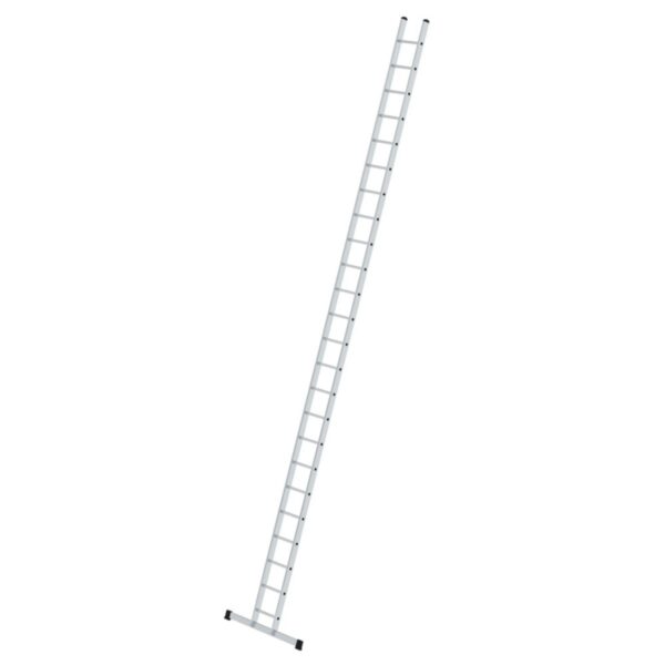 Günzburger Steigtechnik Sprossen-Anlegeleiter 350 mm breit mit Standard-Traverse 24 Sprossen