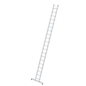 Günzburger Steigtechnik Sprossen-Anlegeleiter mit nivello®-Traverse 20-Sprossen