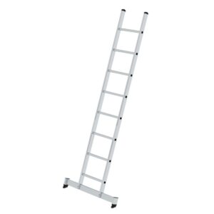 Günzburger Steigtechnik Sprossen-Anlegeleiter mit nivello®-Traverse 8-Sprossen
